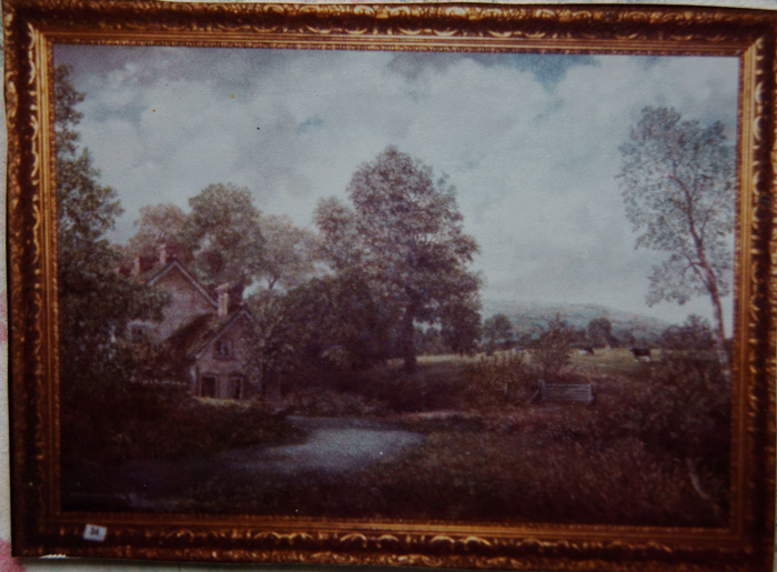 Painting of Gwernau-Ganol. near Maesycwmmer.