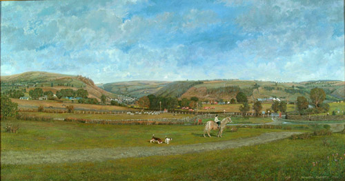 Painting of Deri in South Wales