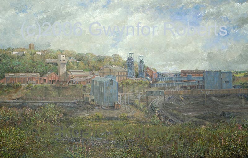  Oil painting of Oakdale Colliery