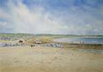 Painting of Newton Beach, Porthcawl