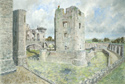 paintings of Raglan castle, Monmouthshire