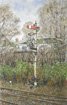 Railway signal at Ystrad Mynach