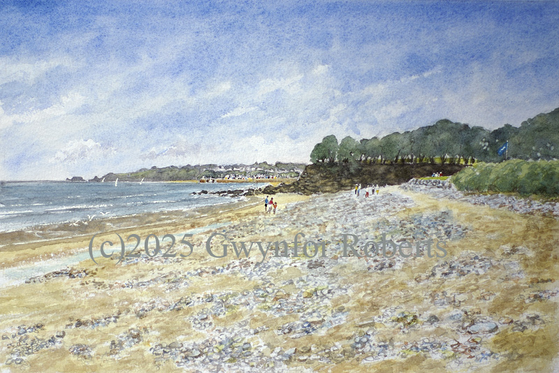 painting of Coppet hall Beach, Saundersfoot, Pembrokeshire, Wales