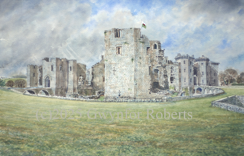 Painting of Raglan Castle, Monmouthshire